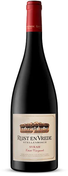Bottle of Rust en Vrede Estate Vineyards Syrah
