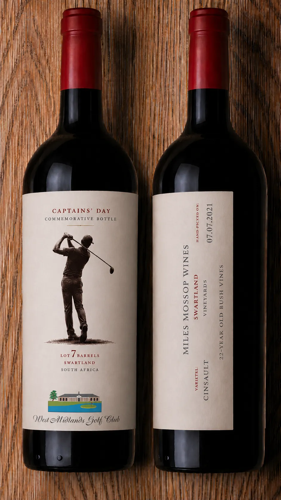 Bespoke sporting event wine label